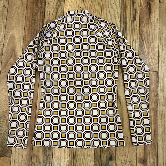 Tory Burch Geo Surf Shirt Rashguard Swim Cover Ballet Pink Octagon Womens XS - Picture 6 of 6